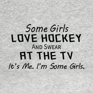 Girls Watching Hockey T-Shirt